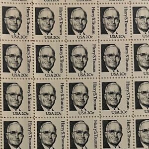 MNH 1984 Sheet of 50 20c Harry S. Truman Stamps Scott #1862